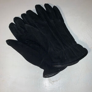 Women's Auclair Black Suede Gloves One Size